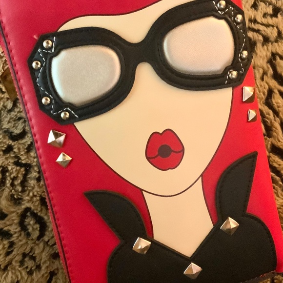 DIVA LADY W/SUNGLASSES FAB TRENDY BAG❤️ HOT STYLE PURSE Clutch HANDBAG NWT - Picture 10 of 12